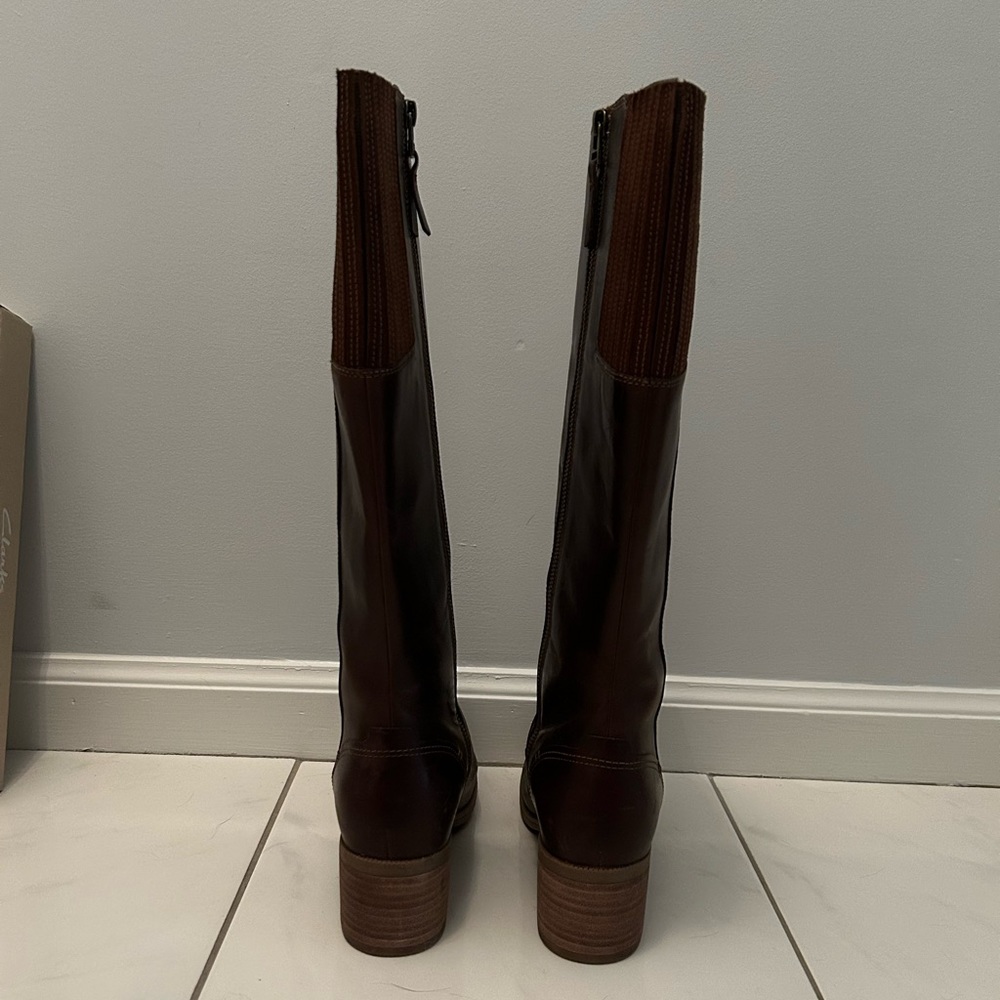 Clarks Brown Riding Boots | Maypearl Viola - Picture 3 of 6